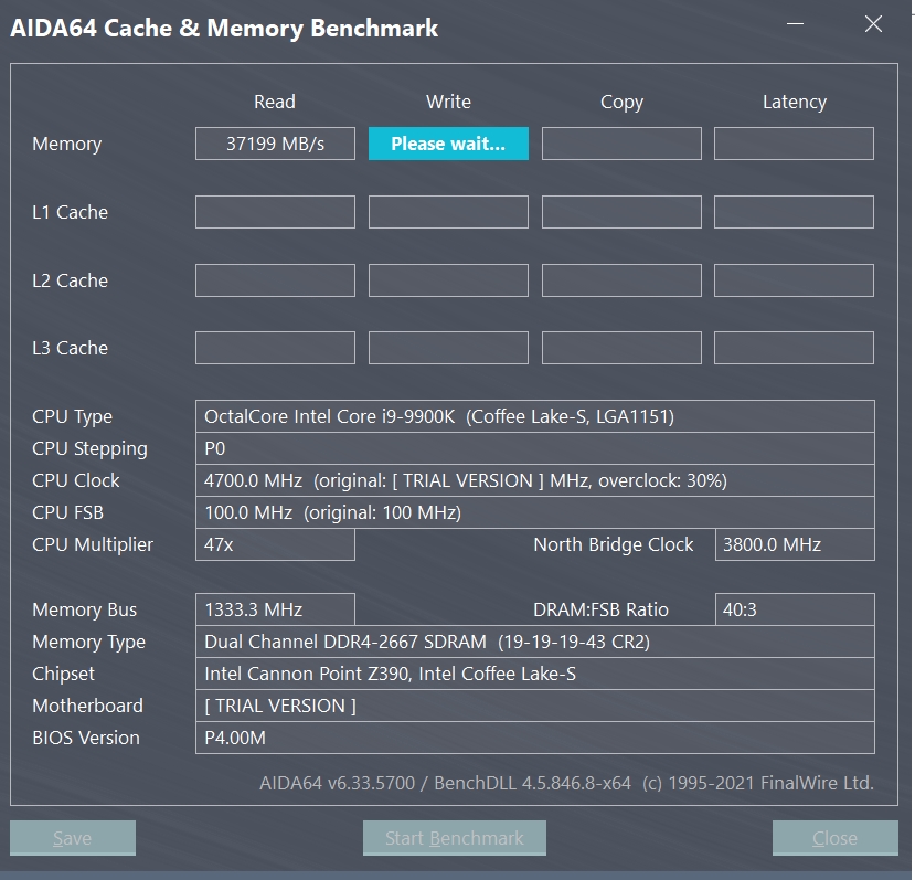 image about - memory overclocking - aida64 scores
